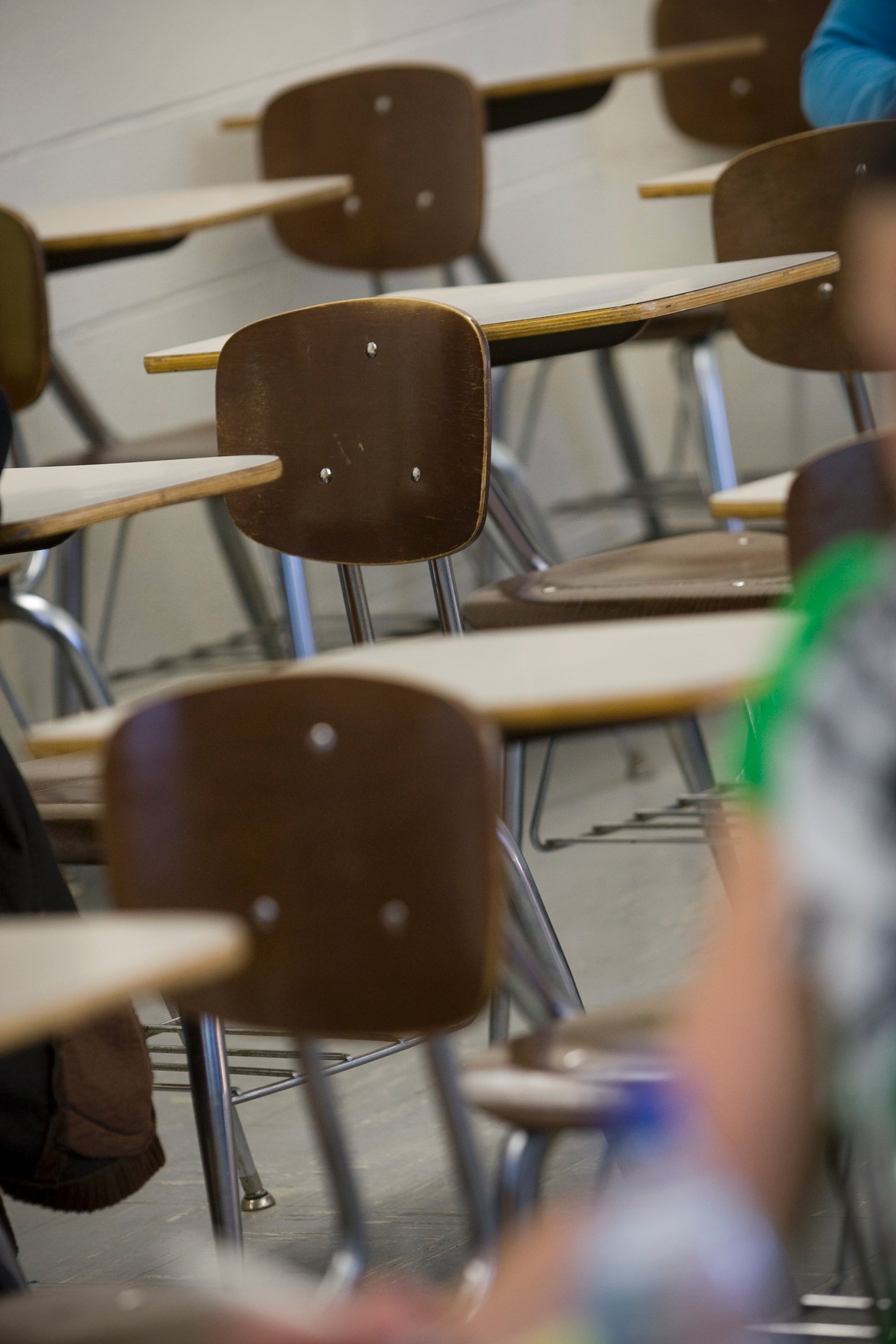 chairs in a classroom