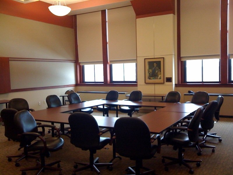 An empty meeting room