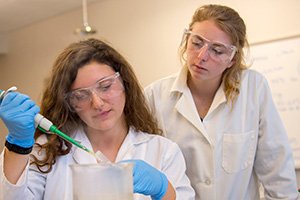 two student working on a project