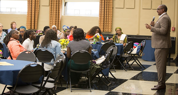 Lecturer at a DEI event