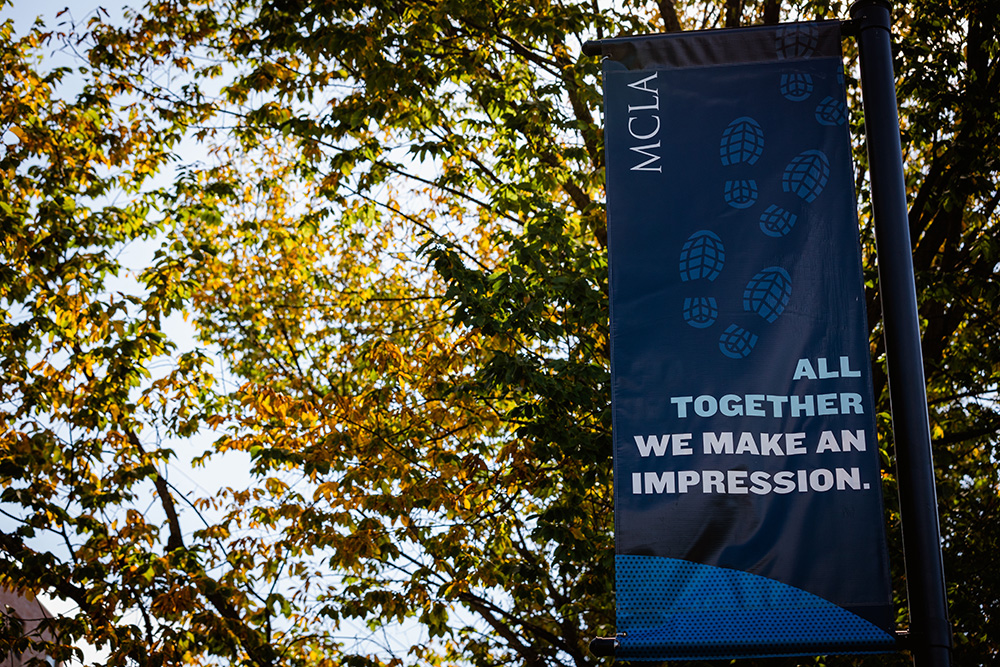 Banner displaying: MCLA, All Together We Make An Impression.